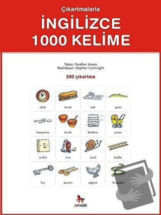 Çıkartmalarla İngilizce 1000 Kelime (500 Çıkartma) - Heather Amery - A