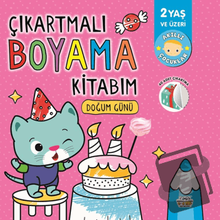 Çıkartmalı Boyama Kitabım - Doğum Günü - Kolektif - 0-6 Yaş Yayınları 