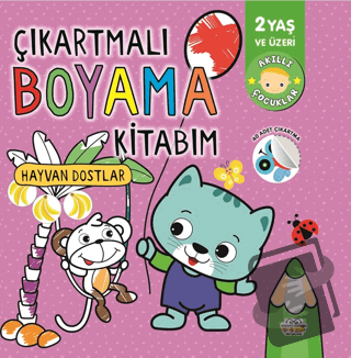 Çıkartmalı Boyama Kitabım-hayvan Dostlar - Kolektif - 0-6 Yaş Yayınlar