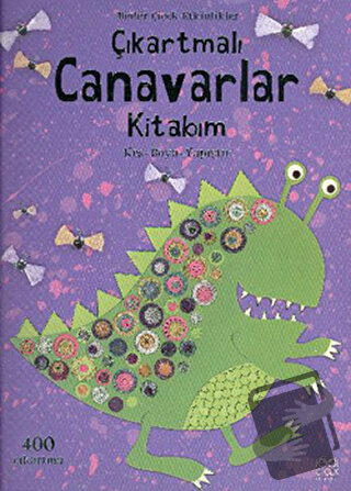 Çıkartmalı Canavarlar Kitabım - Rebecca Gilpin - 1001 Çiçek Kitaplar -