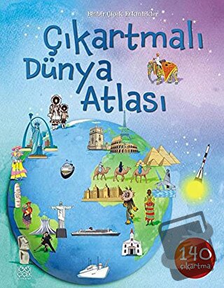 Çıkartmalı Dünya Atlası - Ülkelerin Özellikleri - Alice Pearcey - 1001