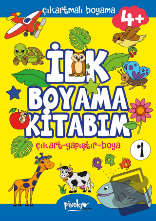 Çıkartmalı İlk Boyama Kitabım - 1 (4+ Yaş) - Buçe Dayı - Pinokyo Yayın