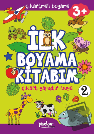 Çıkartmalı İlk Boyama Kitabım - 2 (3+ Yaş) - Buçe Dayı - Pinokyo Yayın