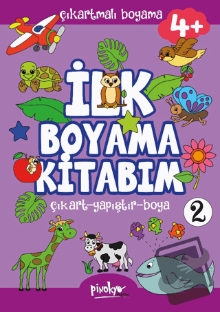 Çıkartmalı İlk Boyama Kitabım - 2 (4+ Yaş) - Buçe Dayı - Pinokyo Yayın