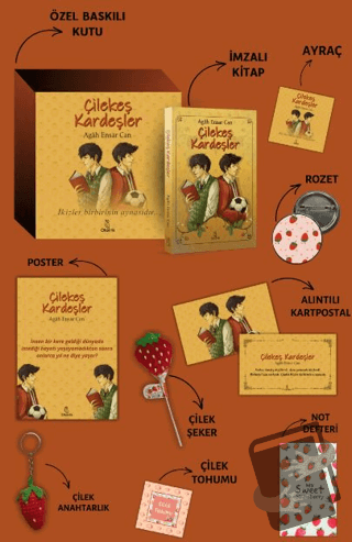 Çilekeş Kardeşler Özel Kutulu Set - Agah Ensar Can - Otantik Kitap - F