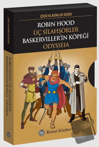 Çizgi Klasikler Dizisi (4 Kitap Kutulu) - Kolektif - Remzi Kitabevi - 