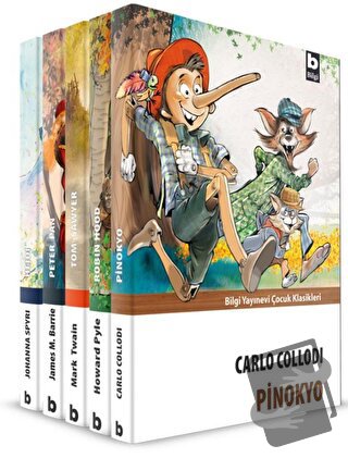 Çocuk Kahramanlar Dizisi (5 Kitap) - Carlo Collodi - Bilgi Yayınevi - 