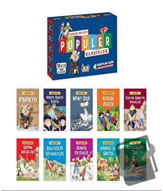 Çocuklar için Popüler Klasikler (10 Kitap + Soru Kitapçığı) - Kolektif