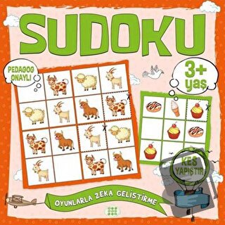 Çocuklar İçin Sudoku Kes Yapıştır (3+ Yaş) - Kolektif - Dokuz Çocuk - 