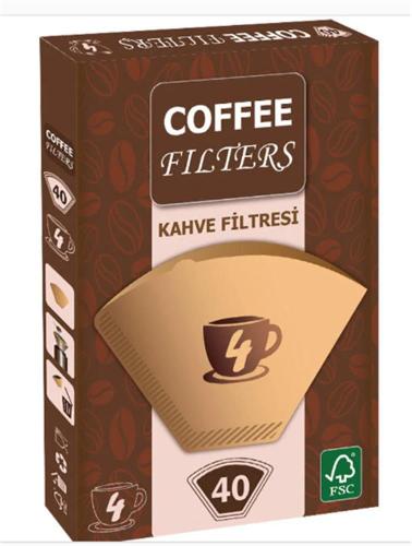 Coffee Filters Filtre Kahve Kağıdı 1X4 4 Numara 40Lı - - Coffee - Fiya