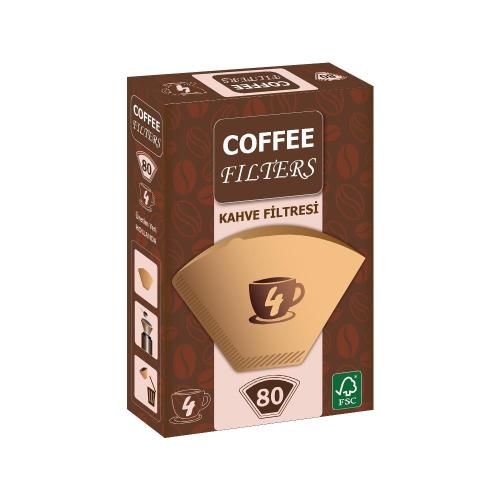 Coffee Filters Filtre Kahve Kağıdı 1X4 4 Numara 80Li - - Coffee - Fiya