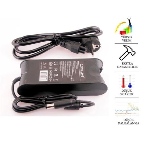 Compaxe Cld-503 90W 19.5V 4.62A 7.4-5.0 İğneli Dell Notebook Adaptörü 