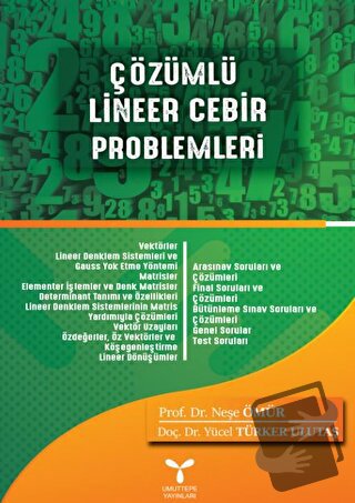 Çözümlü Lineer Cebir Problemleri - Neşe Ömür - Umuttepe Yayınları - Fi