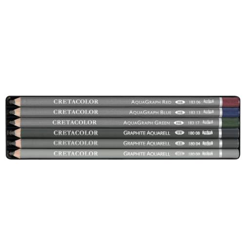 Cretacolor Graphite Aquarell Pencils Pocket Set (Sulandırılabilir Çizi