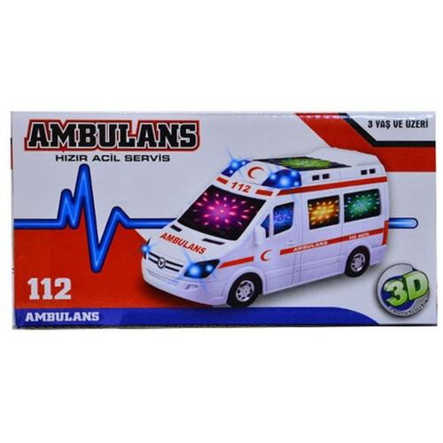 Ctoy Oyuncak Pilli Sesli Ve Işıklı 3D Ambulans - - Ctoy - Fiyatı - Yor