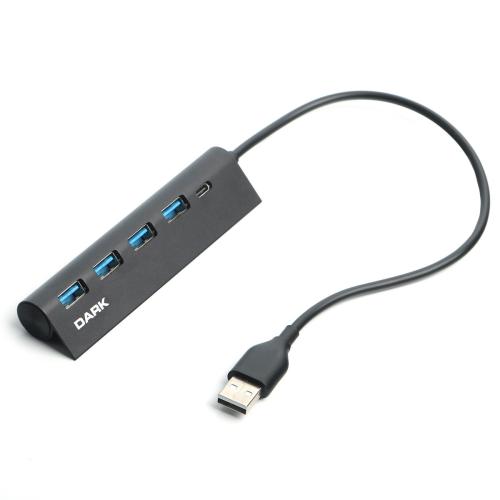 Dark Dk-Ac-Usb346 Usb Type-A To 1Xusb-C Charge 4 Port Usb2.0 Hub - - D