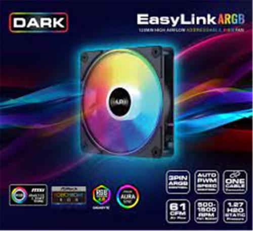 Dark Dkcf1200A Easylink Siyah Addressable Rgb 1X12Cm Fan Siyah - - Dar