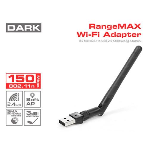 Dark Rangemax 150Mbit 3Dbi Antenli Kablosuz Ağ Ada - - Dark - Fiyatı -