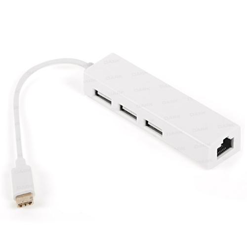 Dark Usb3.1 Type-C - 3Xusb2.0 Hub+ 10-100 Ethernet Dönüştürücü - - Dar