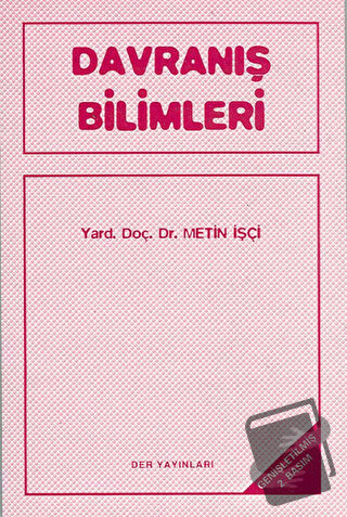 Davranış Bilimleri - Metin İşçi - Der Yayınları - Fiyatı - Yorumları -