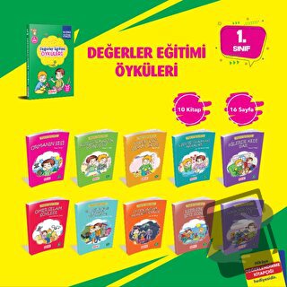 Değerler Eğitim Seti (10 Kitap + Değerlendirme Testi) - Kolektif - Kit