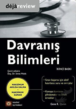 Deja Review - Davranış Bilimleri - Gene R. Quinn - İstanbul Tıp Kitabe