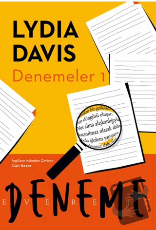 Denemeler 1 - Lydia Davis - Everest Yayınları - Fiyatı - Yorumları - S