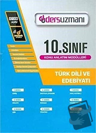 Ders Uzmanı 10. Sınıf Türk Dili ve Edebiyatı Konu Anlatım Modülleri - 