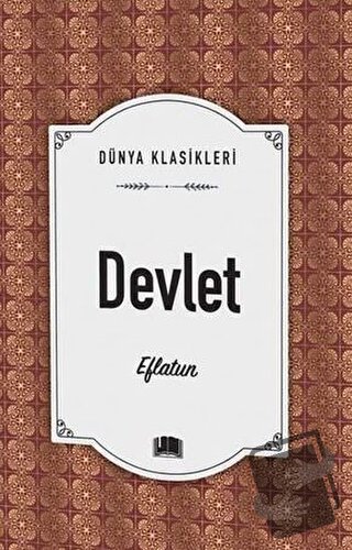 Devlet - Eflatun - Ema Kitap - Fiyatı - Yorumları - Satın Al