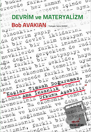 Devrim ve Materyalizm - Bob Avakian - Patika Kitap - Fiyatı - Yorumlar