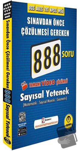 DGS ALES Video Çözümlü 888 Sayısal Soru Bankası - Özgen Bulut - Tasarı