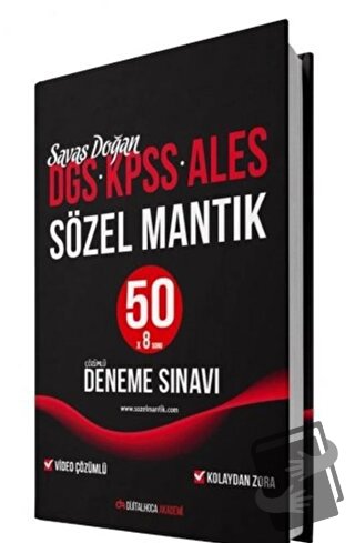 DGS KPSS ALES Sözel Mantık Video Çözümlü 50 Deneme Sınavı - Kolektif -