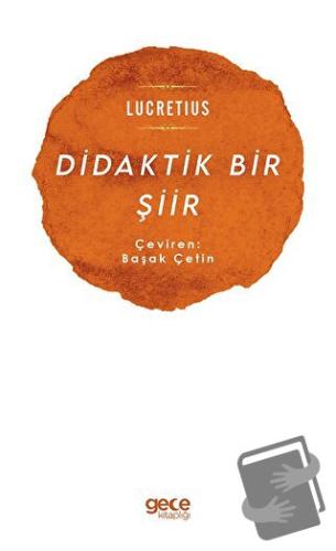 Didaktik Bir Şiir - Lucretius - Gece Kitaplığı - Fiyatı - Yorumları - 