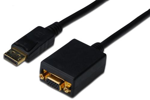 Digutus Ak-340403-001-S Displayport (Dp) Vga Adaptörü, Dp Erkek - Hd15