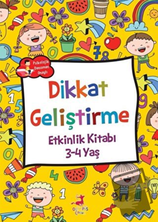 Dikkat Geliştirme - Etkinlik Kitabı (3-4 Yaş) - Rose Mary Samanoğlu - 