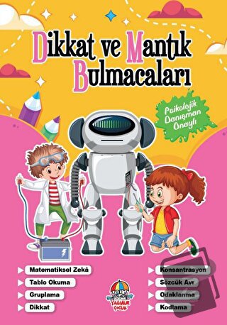 Dikkat Ve Mantık Bulmacaları - Pembe Kitap - Kolektif - Yağmur Çocuk -