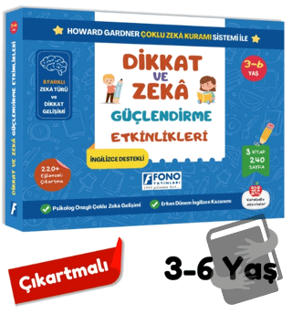 Dikkat ve Zeka Geliştirme Etkinlikleri Seti - Kolektif - Fono Yayınlar