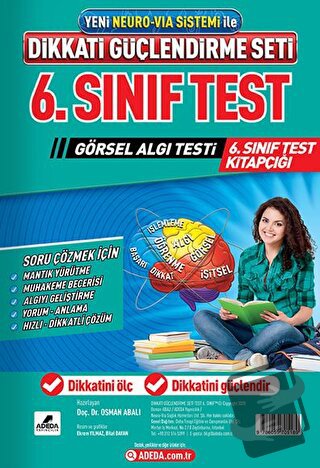 Dikkati Güçlendirme Seti 12 Yaş Test - Osman Abalı - Adeda Yayınları -