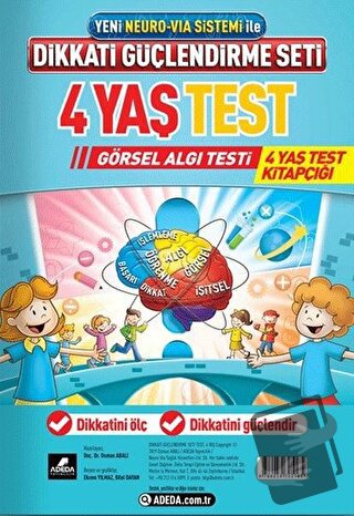 Dikkati Güçlendirme Seti 4 Yaş Test - Osman Abalı - Adeda Yayınları - 