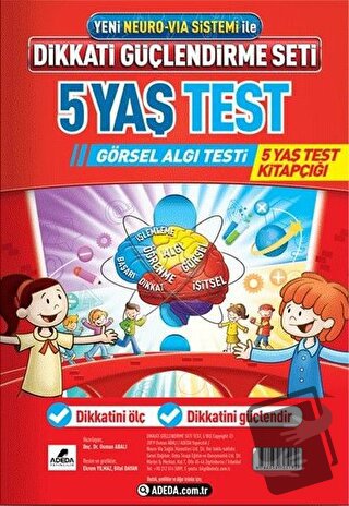 Dikkati Güçlendirme Seti 5 Yaş Test - Osman Abalı - Adeda Yayınları - 