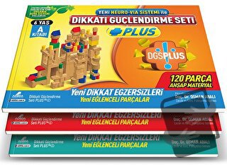 Dikkati Güçlendirme Seti Plus (3 Kitap Materyalsiz - 6 Yaş) - Osman Ab