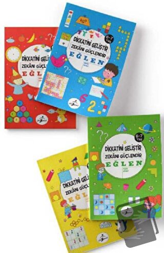 Dikkatini Geliştir, Zekanı Güçlendir ve Eğlen 6-7 Yaş (4 Kitap) Set - 