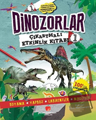 Dinozorlar Çıkartmalı Etkinlik Kitabı 1 - Penny Worms - Sabri Ülker Va