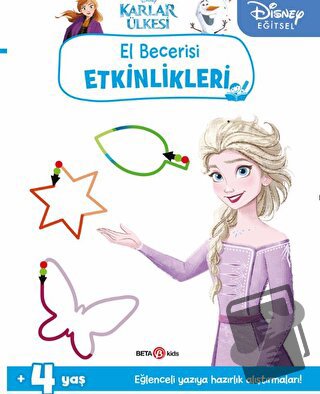 Disney Eğitsel Karlar Ülkesi El Becerisi Etkinlikleri Yazıya Hazırlık 