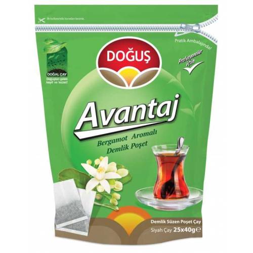 Doğuş Avantaj Bergamot Aromalı Demlik Çay 25X40 Gr - - Doğuş - Fiyatı 