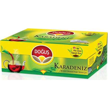 Doğuş Karadeniz Demlik Poşet Çay 48X3.2 Gr Bergamot Aromalı - - Doğuş 