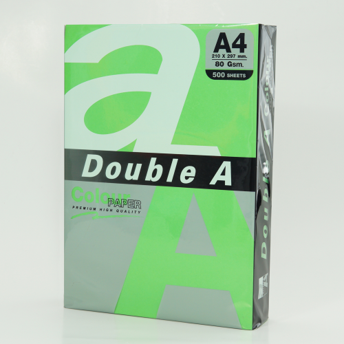 Double A Renkli Kağıt 500 Lü A4 80 Gr Papağan Yeşili - - Double-A - Fi