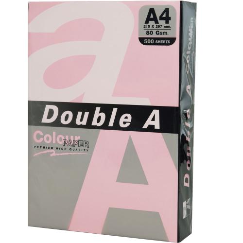 Double A Renkli Kağıt 500 Lü A4 80 Gr Pastel Pembe - - Double-A - Fiya