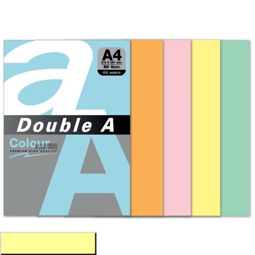 Double A Renkli Kağıt 100 Lü A4 80 Gr Pastel Cheese - - Double-A - Fiy