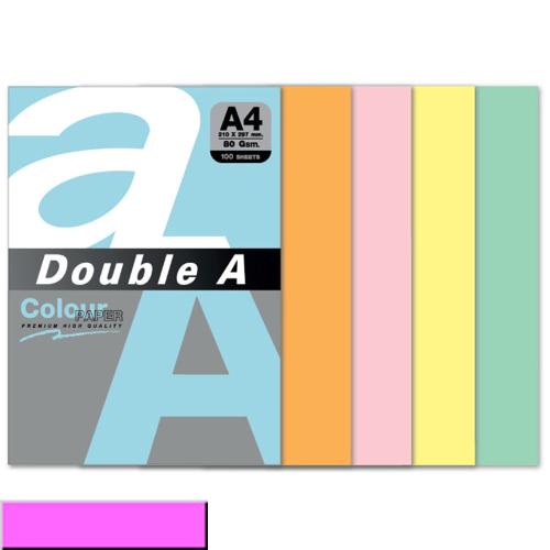 Double A Renkli Kağıt 100 Lü A4 80 Gr Pastel Pembe - - Double-A - Fiya